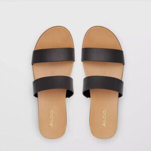 ALDO Aliawen Slide Sandal Black 7 Leather Sold Out
